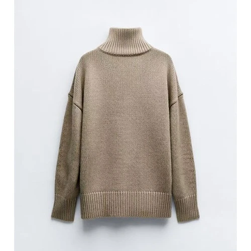 Boxy Camel Turtleneck Cashmere Feel factory