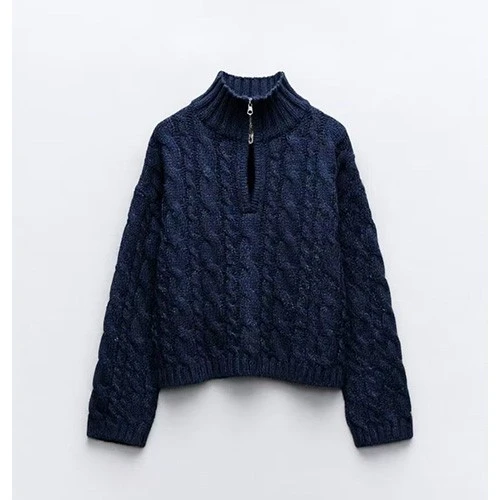 Half Zip Cable Knit Sweater suppliers Half Zip Cable Knit Sweater suppliers